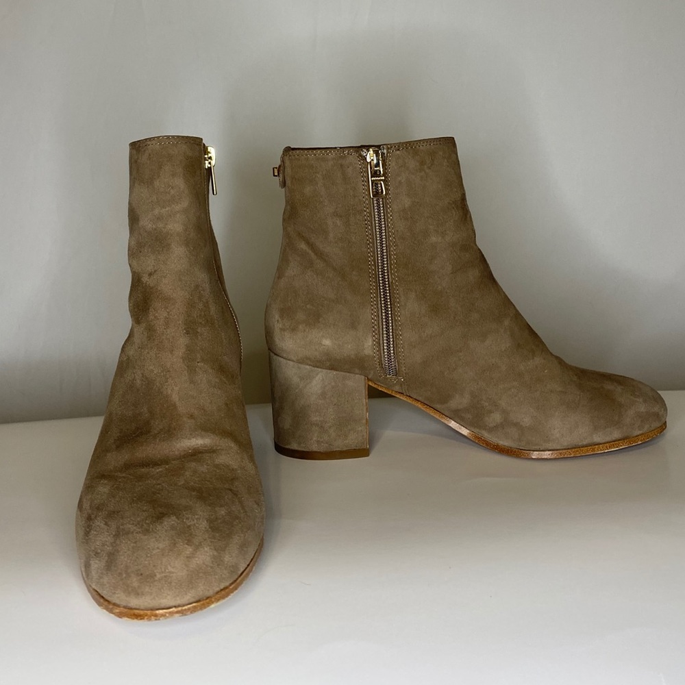Coach Bonnie Suede Block Heel Booties - Picture 2 of 16